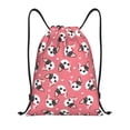 thumbnail image 1 of Yiaed French Bulldog Face Print Drawstring Bags Drawstring Backpack Bulk String Back Pack Gym Sport Bag-Medium, 1 of 5
