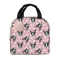 thumbnail image 1 of Yiaed French Bulldog Print Insulated Lunch Bag Reusable Cute Tote Lunch Box, Leakproof Cooler Lunch Bags for Work Office Travel School Picnic, 1 of 5