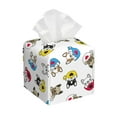 thumbnail image 1 of Yiaed French Bulldog With Coffee Cup Print Tissue Box Cover, PU Leather Decorative Organizer for Tabletop, Bathroom, Car, Office Creative Decorative, 1 of 7