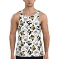 thumbnail image 1 of Yiaed French Bulldog3 Print Mens Compression Shirt Slimming Body Shaper Vest Workout Tank Tops Abs Abdomen Undershirts-Medium, 1 of 7