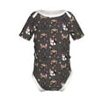 thumbnail image 1 of Yiaed French Bulldogs Print Infant Climbing Short Sleeve Onesie One-Piece Baby Bodysuit Clothes 0-12 Months -9M, 1 of 6