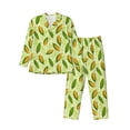 thumbnail image 1 of Yiaed Fresh Corn Print Men’s Pajamas Set - Long Sleeve Button Down Sleep Shirt and Pajama Bottoms Sleepwear Set Mens Pjs Sets Men's Pajama Bottoms-, 1 of 7