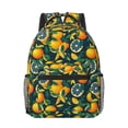 thumbnail image 1 of Yiaed Fresh Orange Print School Backpack College Backpack Daypacks for Students High School Spacious and Durable Daypack for Work and Travel-One Size, 1 of 6