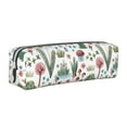 thumbnail image 1 of Yiaed Frog and Forest Plants Print Leather Pencil Case - Leather Pen Pencil Holder - Elegant & Practical Pencil Pouch for Work & Office, 1 of 7