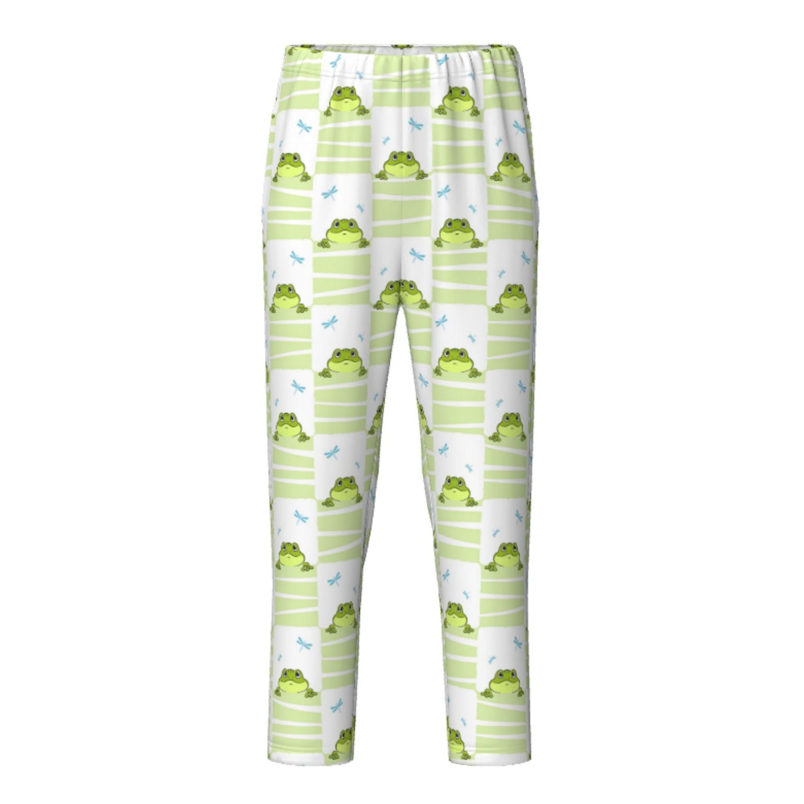 Yiaed Frogs and Dragonflies Print Teenagers' Lounge Pants, Loose PJ ...