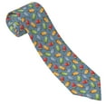 thumbnail image 1 of Yiaed Fruit Ice Cream Print Men's Ties Silk Business Necktie for Husband Father Valentine's day Father's Day Gift, 1 of 7