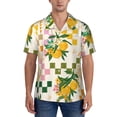 thumbnail image 1 of Yiaed Fruit Print Hawaiian Shirt for Men Short Sleeve Button Down Shirts Beach Shirts for Men-Medium, 1 of 5