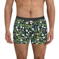 thumbnail image 1 of Yiaed Fun Panda Playing With Bamboo Leaves Print Men's Soft Cotton Boxer Shorts Breathable Boxers Underwear Moisture-Wicking Underwear Stretch Boxer Briefs for Man-Medium, 1 of 5