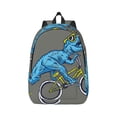 thumbnail image 1 of Yiaed Fun Riding Dinosaur Print Backpack, Premium Laptop Backpack, Travel Backpack for Women, Lightweight Backpacks, Comfortable Back Pack-Medium, 1 of 7