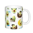 thumbnail image 1 of Yiaed Funny Avocado In Mexican Clothes Print Ceramics Coffee,Large Handle Design,Extra Large Tea and Coffee Cup for Office and Home Mugs, 1 of 6