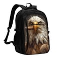 thumbnail image 1 of Yiaed Funny Bald Eagle Print Laptop Backpack,Business Travel Durable Laptops Backpack with USB Charging Port,Water Resistant College Computer Bag, 1 of 5