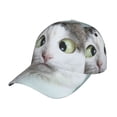 thumbnail image 1 of Yiaed Funny Cat Print Cap Adjustable Size for Running Workouts and Outdoor Activities All Seasons, 1 of 5