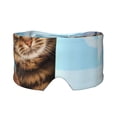 thumbnail image 1 of Yiaed Funny Cat Taking a Bath Print Sleep Mask Blackout - Soft Eye Cover for Sleeping with Adjustable Veclro Breathable Eye Blindfold for Night Nap Travel, 1 of 7
