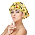 thumbnail image 1 of Yiaed Funny Construction Vehicles Print Satin Bonnet Silk Bonnet Hair Bonnet for Sleeping Hair Bonnets, 1 of 6