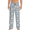 thumbnail image 1 of Yiaed Funny Cute Healthy Teeth Print Men's Lounge Pants, Loose PJ Bottoms, Long Pajama Pants for Men-Medium, 1 of 5