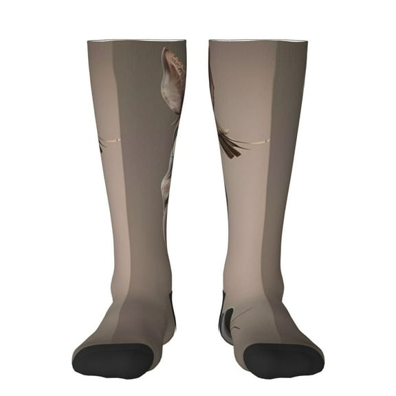 Yiaed Funny Horse Faces Expressions Print Great elasticity Adult Stockings Sports socks for Men and Women