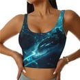 thumbnail image 1 of Yiaed Futuristic Jet Ski Adventure Print Ladies Waistcoat Women Sports Vest Vest Sports Women Sports Top Yoga Vest for Women-X-Large, 1 of 8