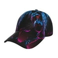 thumbnail image 1 of Yiaed Futuristic Purple Panther Print Cap Adjustable Size for Running Workouts and Outdoor Activities All Seasons, 1 of 5