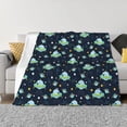 thumbnail image 1 of Yiaed Galaxy With Ufo Print Blanket Throw Blanket Soft Cozy Flannel Blanket for Home Bed Sofa Couch Chair-40"x30", 1 of 6