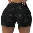 thumbnail image 1 of Yiaed Game Time Print Women's Athletic Shorts Running Shorts Sporty Short High Waisted Elastic Workout Shorts for Yoga Gym Running & Sports -Medium, 1 of 8