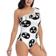 thumbnail image 1 of Yiaed Gear Tools Print Women One Piece Swimsuits Tummy Control One Shoulder Bathing Suits Pattern Ruffle Swimwear-Large, 1 of 8