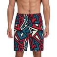 thumbnail image 1 of Yiaed Geometric Elements for Men's Soft Sleep Pajama Short Lounging Pajama Shorts-X-Large, 1 of 8