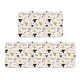 thumbnail image 1 of Yiaed Geometric Triangle Kitchen Rugs Sets of 2 Kitchen Mats Cushioned Anti Fatigue Kitchen Rug Tapetes Para Cocina for Sink,Laundry Room, 1 of 6