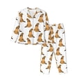 thumbnail image 1 of Yiaed German Shepherd Dog Print Pajamas Women's Long Sleeve Sleepwear Soft Button Down Loungewear Pjs Lounge Set Nightwear Womens Pajama Pants-Large, 1 of 7
