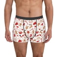 thumbnail image 1 of Yiaed Gingerbread Holiday Sweets Print Men's Soft Cotton Boxer Shorts Breathable Boxers Underwear Moisture-Wicking Underwear Stretch Boxer Briefs for Man-Medium, 1 of 5