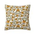 thumbnail image 1 of Yiaed Giraffes Head Print Pillow Covers Super Soft Decorative Square Throw Pillow Covers Case Cushion Covers for Sofa Couch Bedroom Car Decor（No pillow core）-24"x24", 1 of 7
