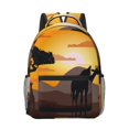 thumbnail image 1 of Yiaed Giraffes Of The African Savannah Print School Backpack College Backpack Daypacks for Students High School Spacious and Durable Daypack for Work and Travel-One Size, 1 of 6