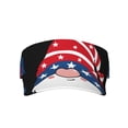 thumbnail image 1 of Yiaed Gnome Independence Day Print Sport Sun Visor Hats Adjustable Empty Top Baseball Cap Cotton Ball Caps for Women and Men, 1 of 5