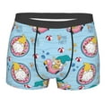 thumbnail image 1 of Yiaed Gnome Pool Party Print Men's Soft Cotton Boxer Shorts Breathable Boxers Underwear Moisture-Wicking Underwear Stretch Boxer Briefs for Man-Large, 1 of 5