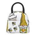 thumbnail image 1 of Yiaed Gnome Sweet Honey Print Lunch Bag Adult Insulated Lunch Box, Leakproof Cooler Food Lunch Containers Reusable High Capacity Lunch Tote Bags-One Size, 1 of 6