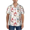 thumbnail image 1 of Yiaed Gnome With Love Letter Print Hawaiian Shirt for Men Short Sleeve Button Down Shirts Beach Shirts for Men-X-Large, 1 of 5