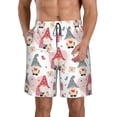 thumbnail image 1 of Yiaed Gnome With Love Letter Print Men's Swim Trunks with Lining Quick Dry Sports Shorts Beach Shorts Boardshorts-X-Large, 1 of 5