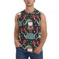 thumbnail image 1 of Yiaed Gnome With Mushroom 2 Print Men's Singlet Vests Summer Running Muscle Tank Tops Gym Undershirt Round Neck Sleeveless for man, 1 of 5