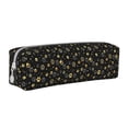 thumbnail image 1 of Yiaed Gold Dog Paw Print Leather Pencil Case - Leather Pen Pencil Holder - Elegant & Practical Pencil Pouch for Work & Office, 1 of 7