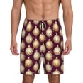 thumbnail image 1 of Yiaed Golden Christmas Balls for Men's Soft Sleep Pajama Short Lounging Pajama Shorts-XX-Large, 1 of 6