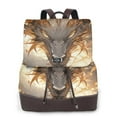 thumbnail image 1 of Yiaed Golden Horned White Dragon Print Laptop Backpack for Women Slim Computer Bag Work Travel College Backpack Purse Fits 14 Inch Notebook, 1 of 4