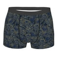 thumbnail image 1 of Yiaed Golden Peonies Print Men's Soft Cotton Boxer Shorts Breathable Boxers Underwear Moisture-Wicking Underwear Stretch Boxer Briefs for Man-Medium, 1 of 5