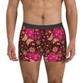 thumbnail image 1 of Yiaed Golden Snowflakes And And Butterflies Print Men's Soft Cotton Boxer Shorts Breathable Boxers Underwear Moisture-Wicking Underwear Stretch Boxer Briefs for Man-X-Large, 1 of 5