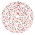 thumbnail image 1 of Yiaed Goose Queen Print Christmas Tree Skirt , Tree SkirtsTree Mat for Christmas Winter Holiday Indoor Decorations-48", 1 of 7