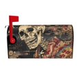 thumbnail image 1 of Yiaed Gothic Eastern Floral Skull Print Mailbox Covers, Magnetic Mailbox Cover, Mail Box Covers for Garden Outdoor Decor Box Covers-21x18 in, 1 of 8