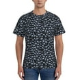 thumbnail image 1 of Yiaed Gothic Skull Print Mens Short Sleeve Tight Fit T-Shirt, Crewneck Casual Tee-3X-Large, 1 of 5