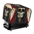 thumbnail image 1 of Yiaed Gothic Skull With Roses Print Two Slice Bread Machine Cover, Universal Size Kitchen Appliance Cover for Bread Machine,Bread Machine Cover, 1 of 7