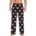 thumbnail image 1 of Yiaed Gradient Butterfly Print Men's Lounge Pants, Loose PJ Bottoms, Long Pajama Pants for Men-Small, 1 of 5