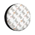 thumbnail image 1 of Yiaed Gray Rabbit Print Tire Wheel Cover, Waterproof Spare Tire Cover Fit for Jeep, Truck,Trailer, RV, SUV, Camper and Most Vehicle-17 inch, 1 of 6