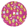 thumbnail image 1 of Yiaed Green Avocado Print Christmas Tree Skirt , Tree SkirtsTree Mat for Christmas Winter Holiday Indoor Decorations-36", 1 of 7