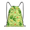 thumbnail image 1 of Yiaed Green Avocado Print Drawstring Bags Drawstring Backpack Bulk String Back Pack Gym Sport Bag-Small, 1 of 5